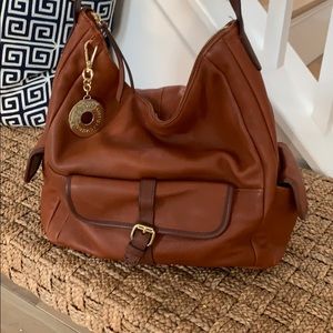 Isaac Mizrahi B. Leather hobo.